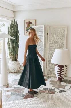 Eliana Midi Dress Black