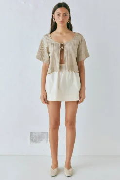 Elka Mini Skirt Cream