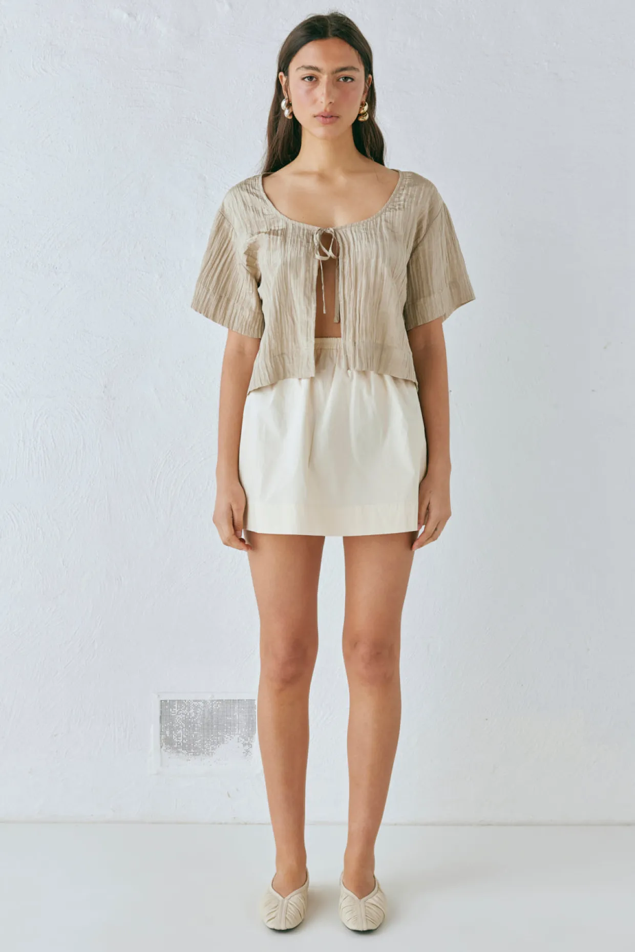 Elka Mini Skirt Cream