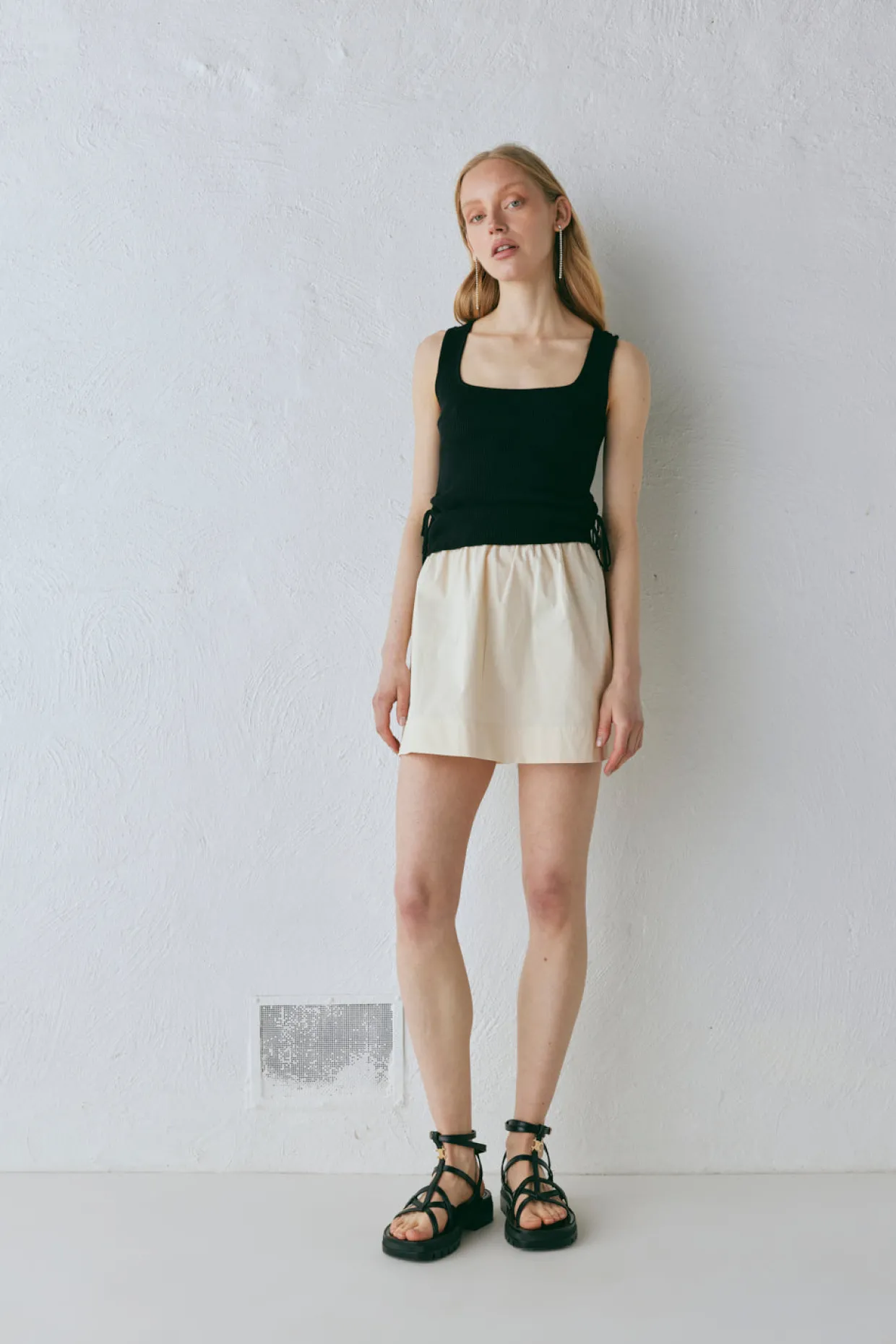 Elka Mini Skirt Cream