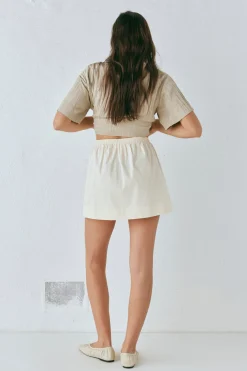 Elka Mini Skirt Cream