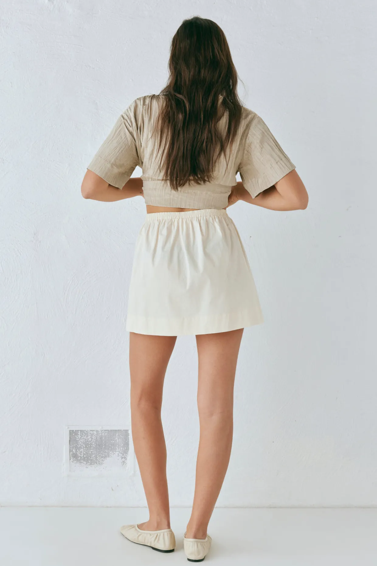 Elka Mini Skirt Cream