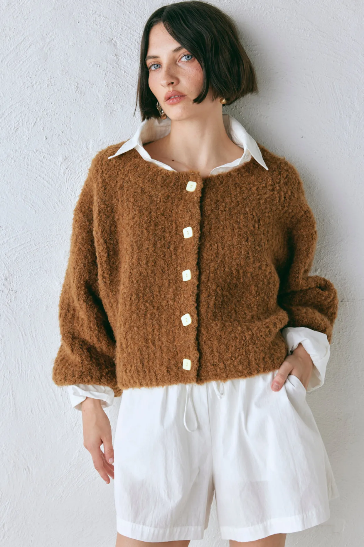 Elsie Knit Cardigan Copper