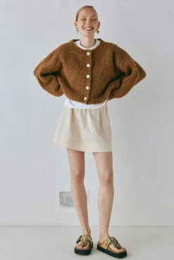 Elsie Knit Cardigan Copper
