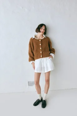 Elsie Knit Cardigan Copper
