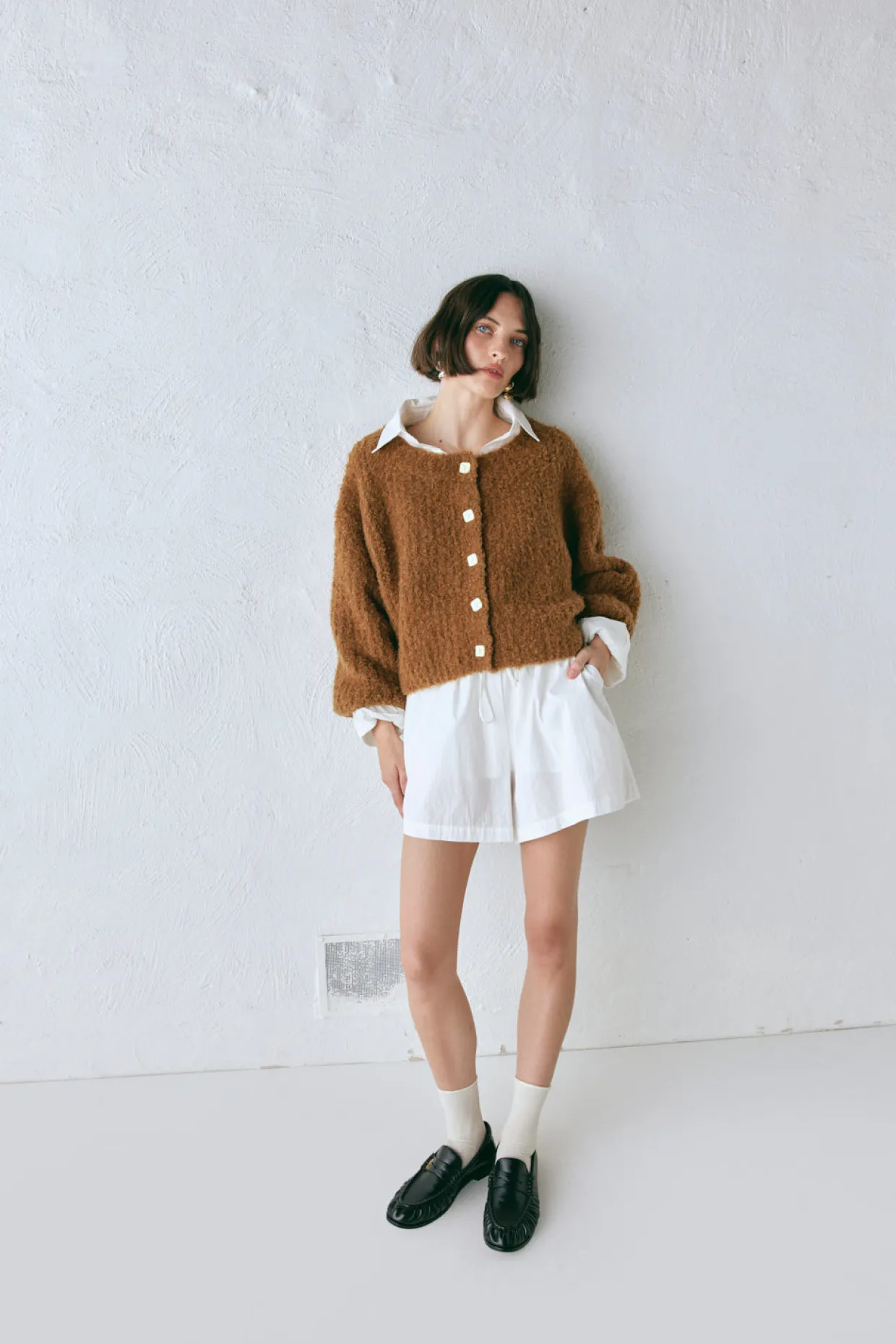Elsie Knit Cardigan Copper