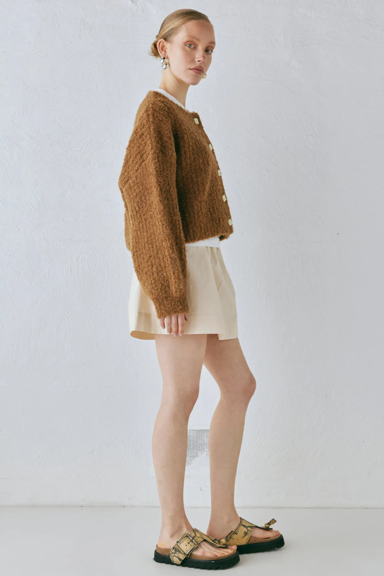 Elsie Knit Cardigan Copper