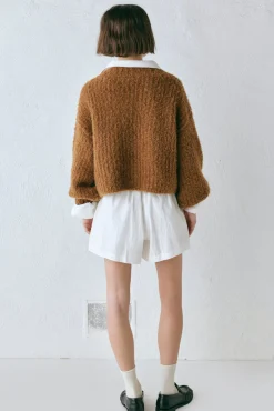 Elsie Knit Cardigan Copper