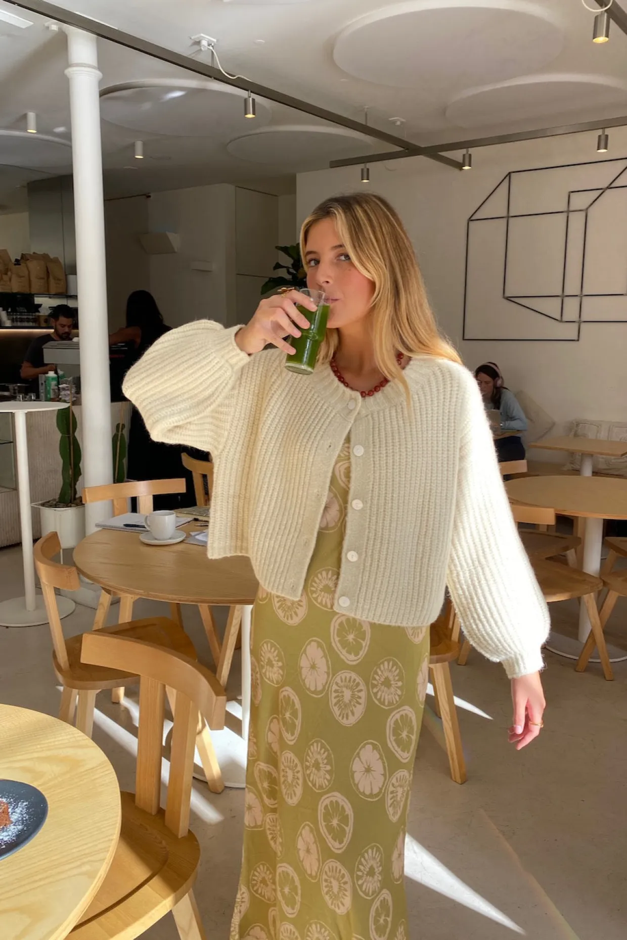 Elsie Knit Cardigan Cream