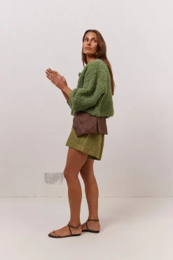 Elsie Knit Cardigan Green
