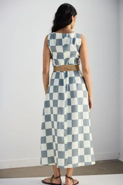 Emil Linen Midi Dress Asta