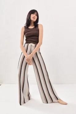 Enzo Knit Pants Stripe