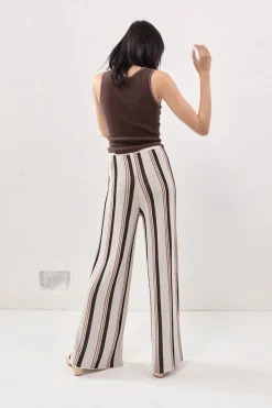 Enzo Knit Pants Stripe