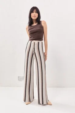 Enzo Knit Pants Stripe