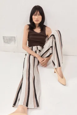Enzo Knit Pants Stripe
