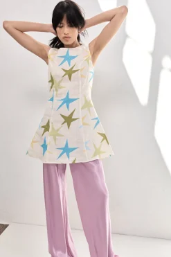 Esther Linen Mini Dress Star