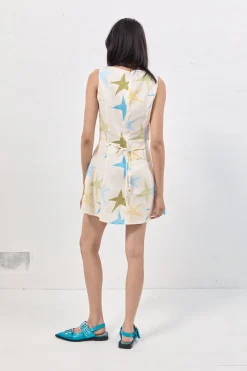 Esther Linen Mini Dress Star