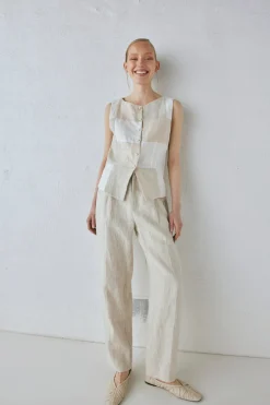 Goldie Linen Pants Oatmeal