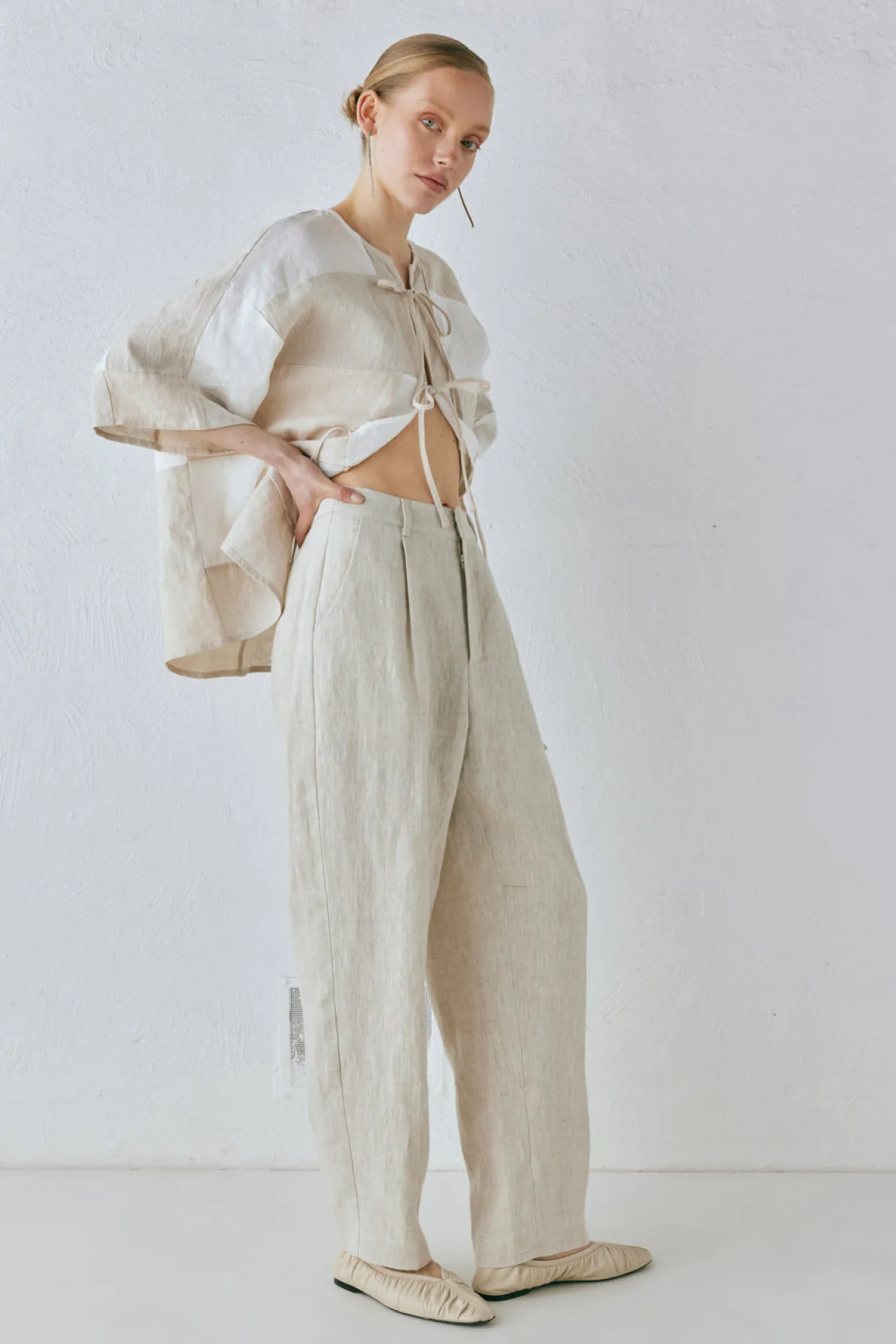 Goldie Linen Pants Oatmeal