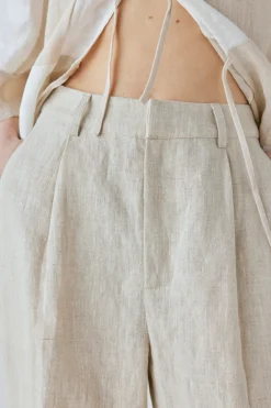 Goldie Linen Pants Oatmeal