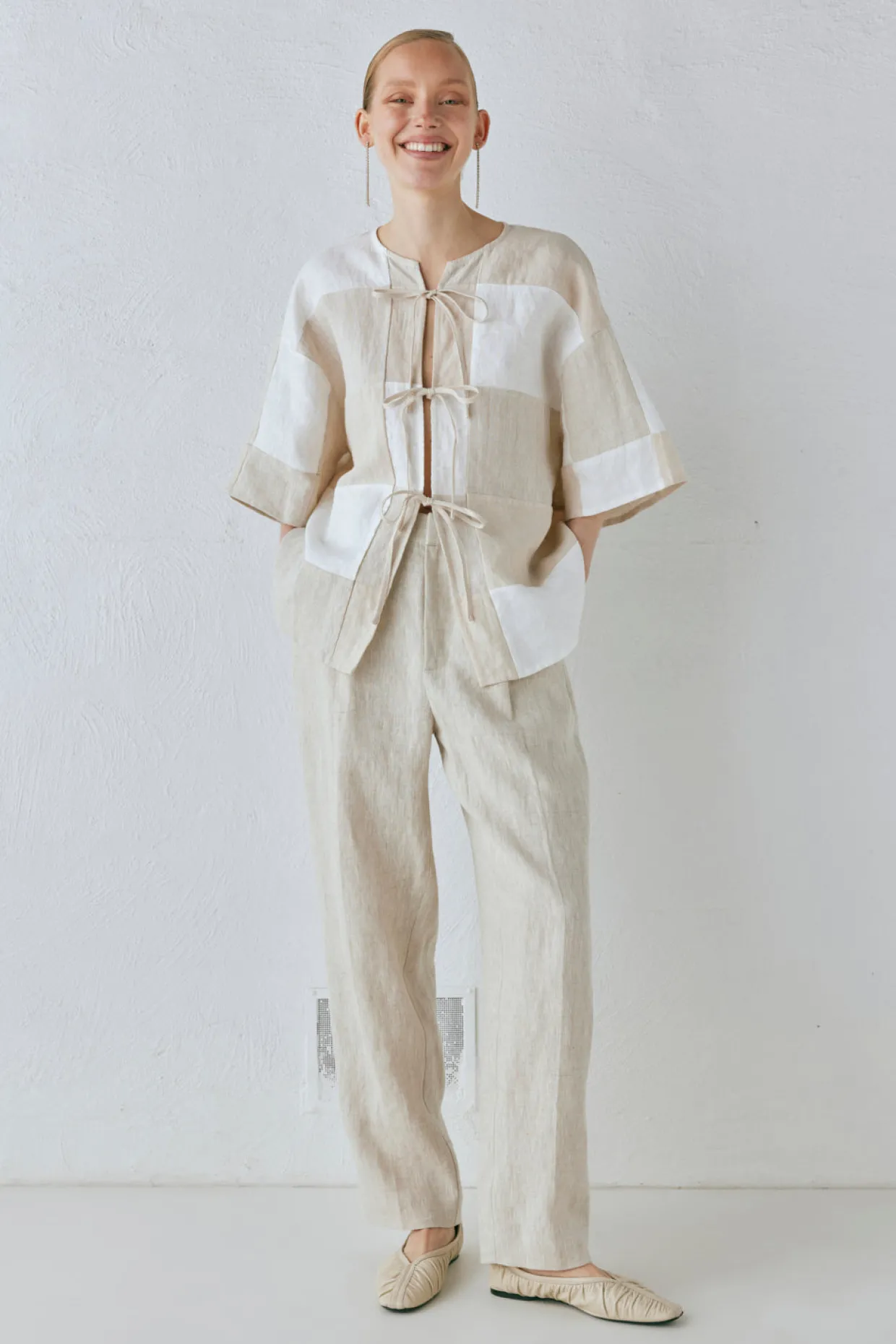 Goldie Linen Pants Oatmeal