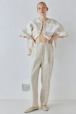 Goldie Linen Pants Oatmeal