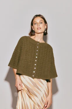 Hailey Knit Cardigan Khaki