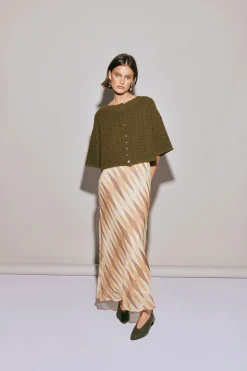 Hailey Knit Cardigan Khaki