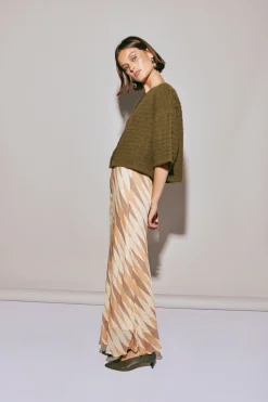 Hailey Knit Cardigan Khaki