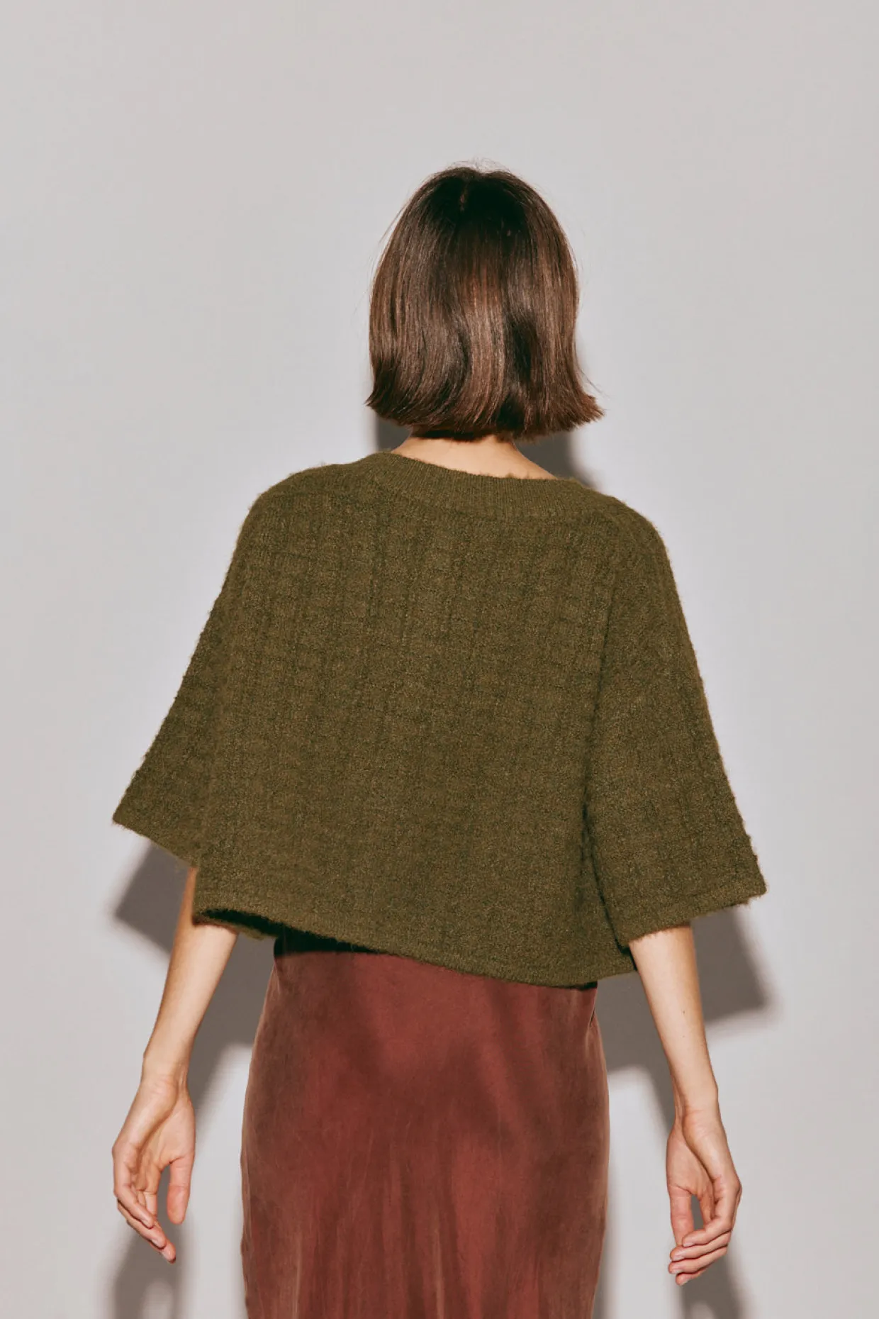 Hailey Knit Cardigan Khaki