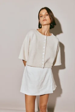 Hailey Knit Cardigan Oyster