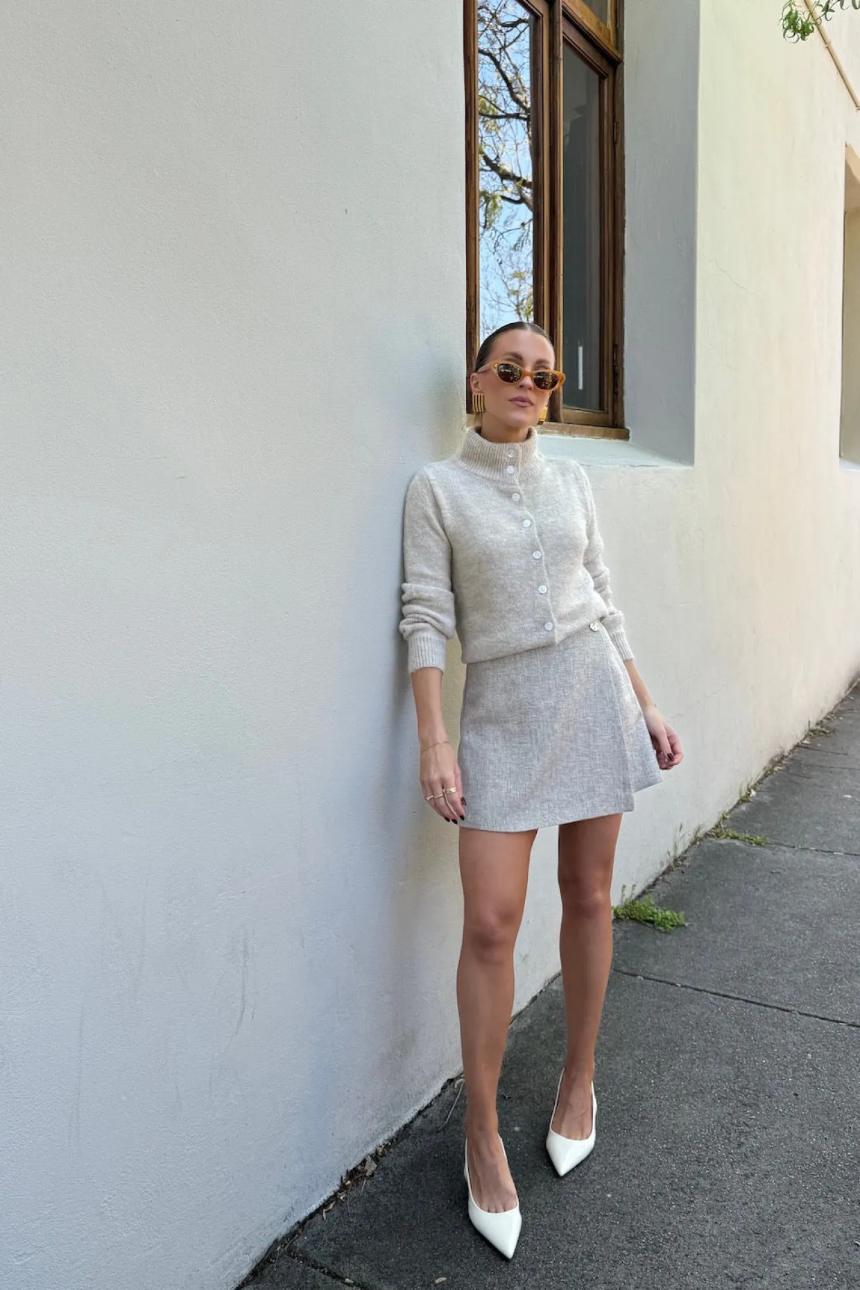 Henley Knit Cardigan Marle