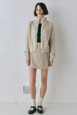 Henley Knit Cardigan Marle