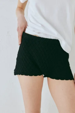 Inner Glow Knit Shorts Black