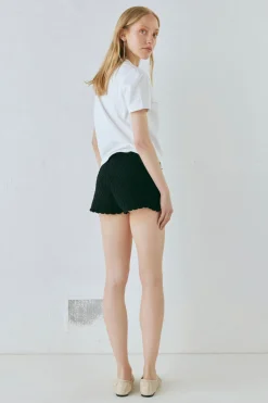 Inner Glow Knit Shorts Black