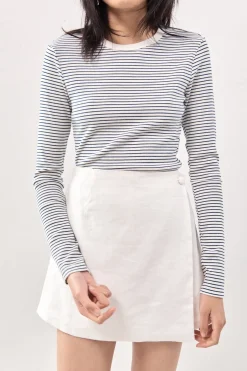 Jardin Linen Mini Skort White