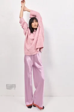 Josefin Satin Pants Lilac