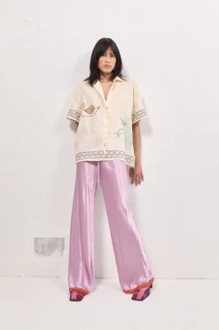 Josefin Satin Pants Lilac