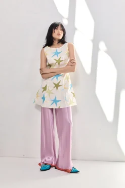 Josefin Satin Pants Lilac