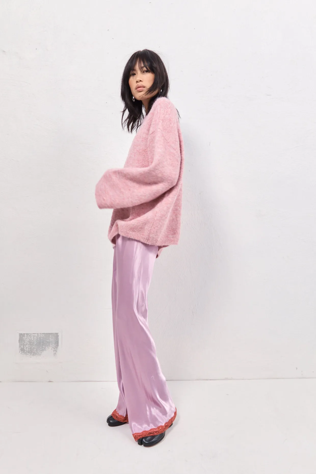 Juni Knit Jumper Pink Marle