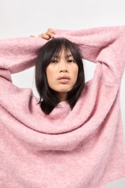 Juni Knit Jumper Pink Marle