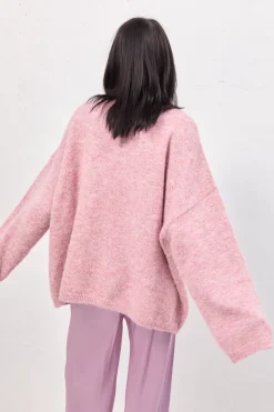 Juni Knit Jumper Pink Marle