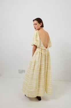 La Prairie Smock Midi Dress Check