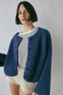 Lacy Knit Cardigan Marle