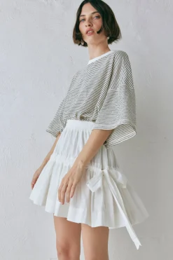 Lily Mini Skirt White