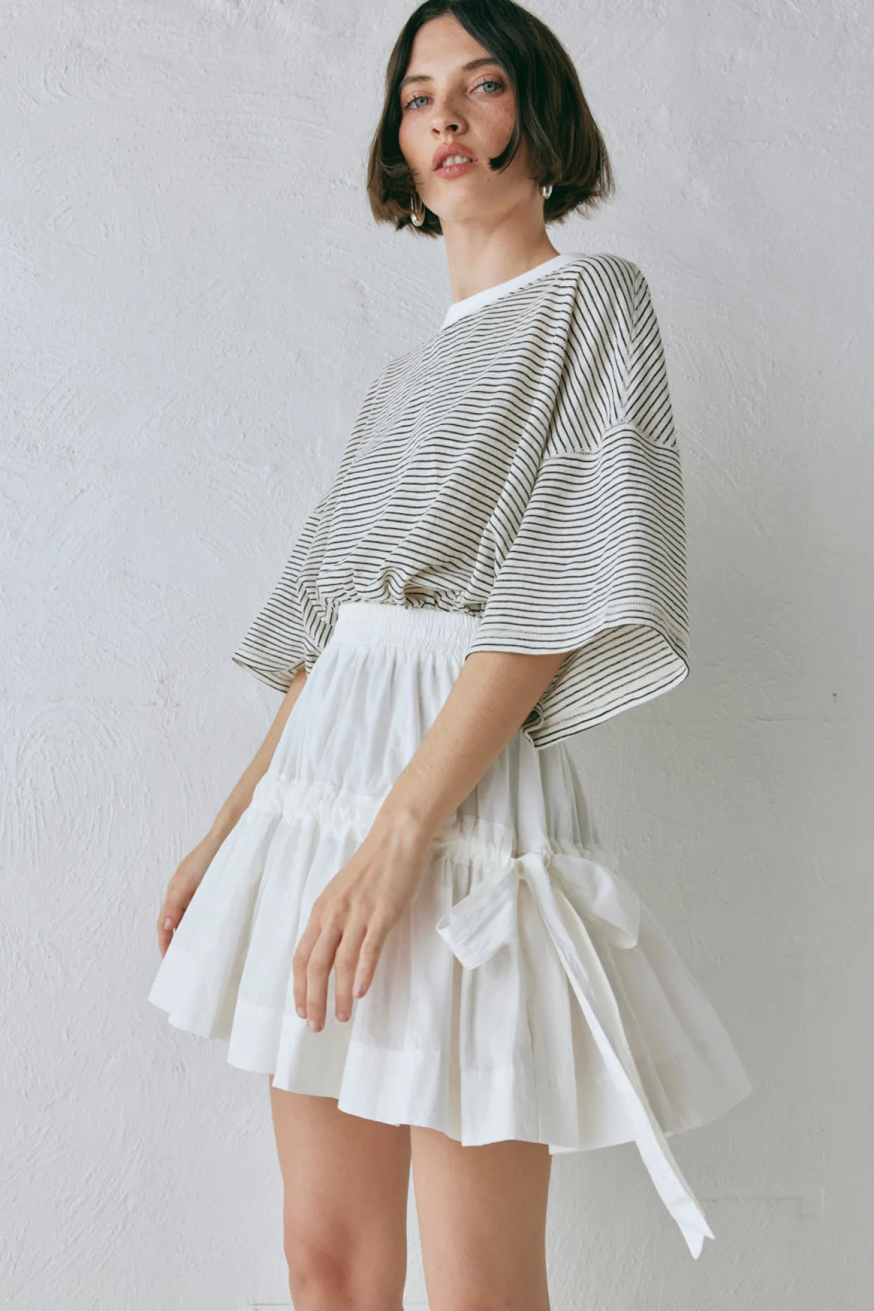Lily Mini Skirt White