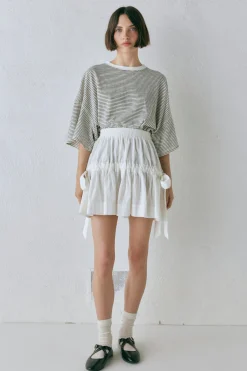 Lily Mini Skirt White
