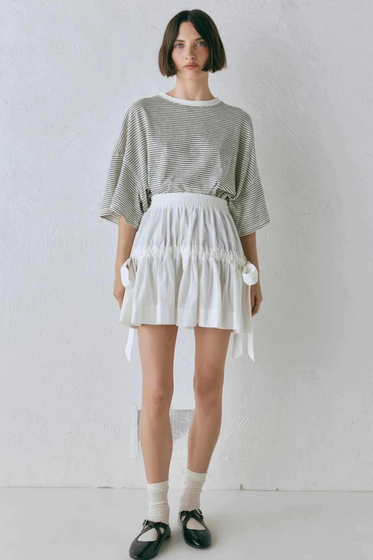 Lily Mini Skirt White