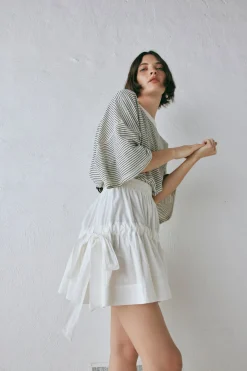 Lily Mini Skirt White
