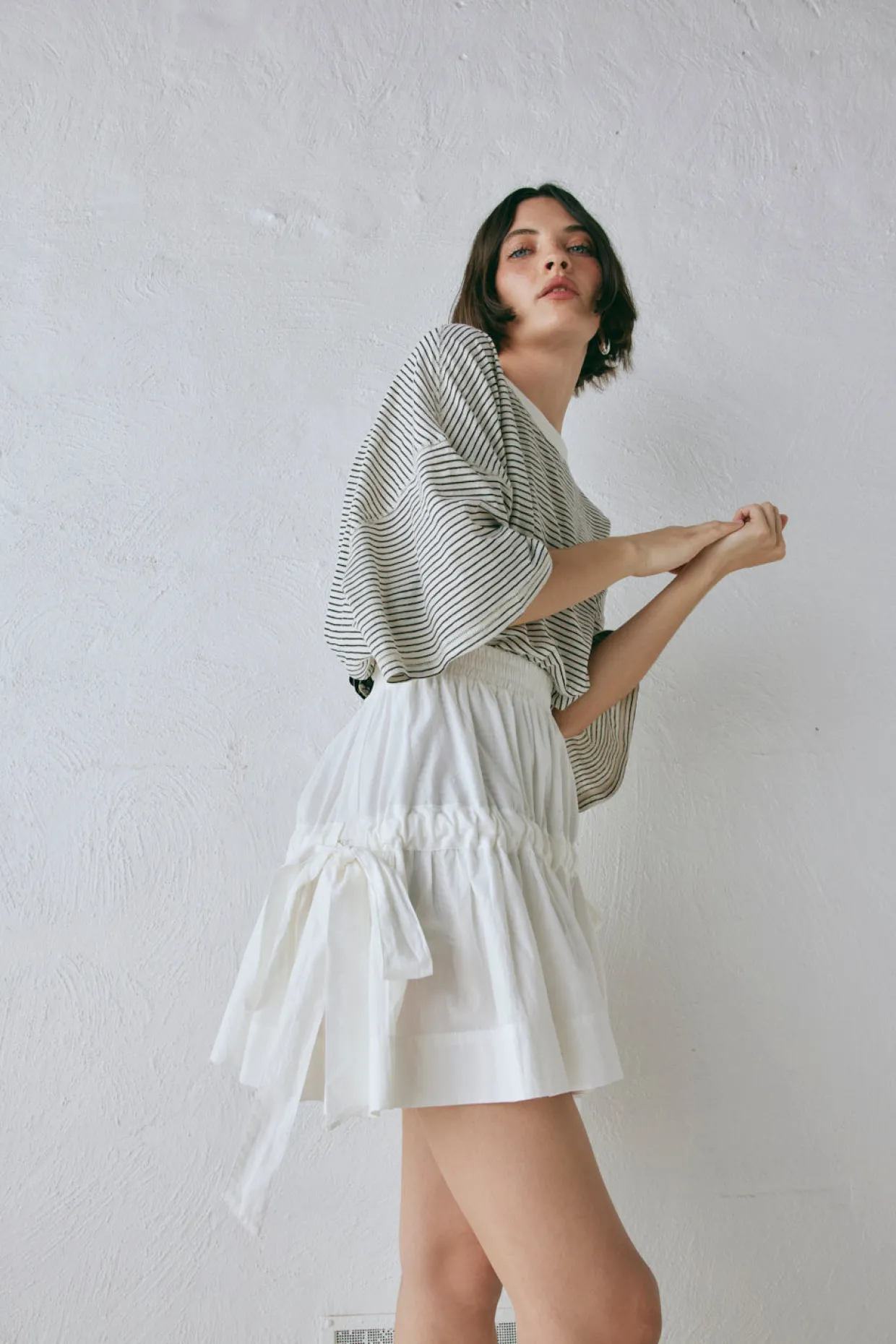 Lily Mini Skirt White